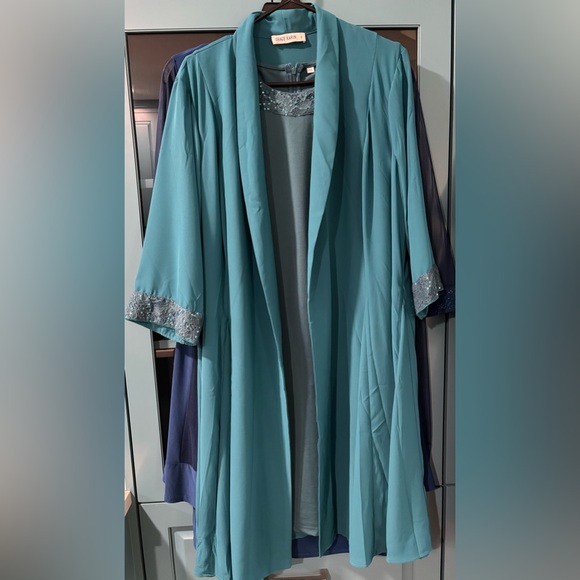 Beautiful Teal /Green 2 Piece Grace Karin Dress, Size XL - Picture 1 of 9